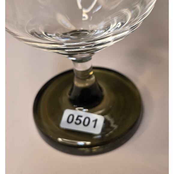 Rosenthal Studio Line - Tawny Base Wine Glasses. Four Signed Vintage MCM Barware - Picture 6 of 6